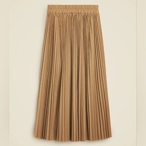 J. Crew Gwyneth Pleated Cotton Blend Midi Skirt 90's Prep Fall NWT Sz XL